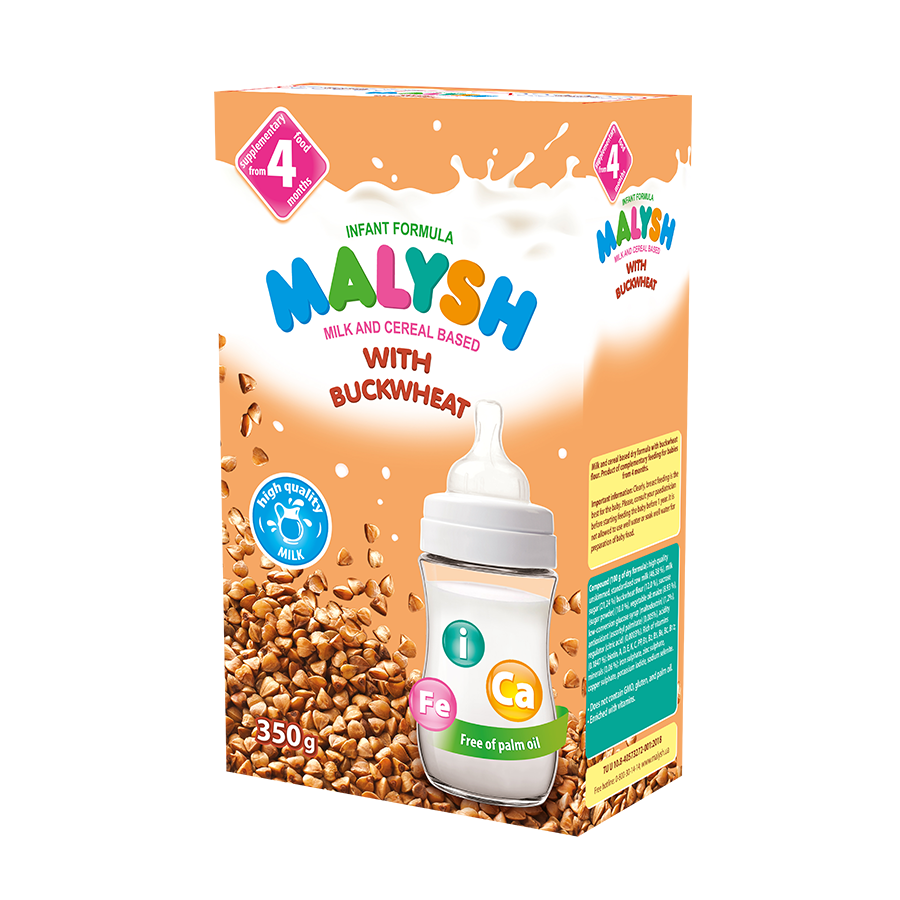 Milk and cereal based infant formula with buckwheat